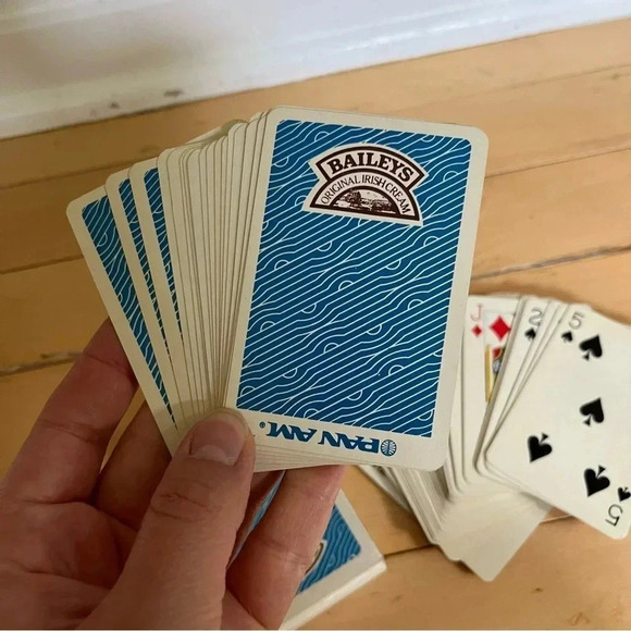 Vtg PAN AM Baileys Original Irish Cream Playing Deck of Cards Complete Set - Picture 3 of 3